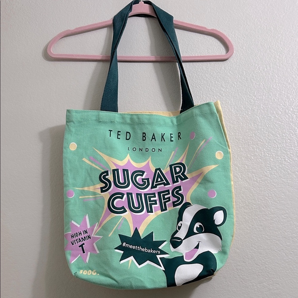 Ted Baker Mint and Yellow Graphic Tote